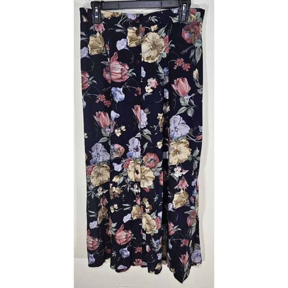 Vintage Metropolitan New York 10001‎ Skirt Womens L Maxi Floral Cottagecore